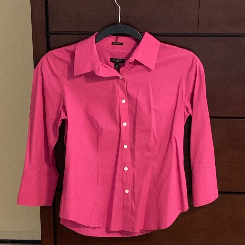 Button down long sleeve blouse